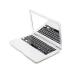 Sanfiyya 1 piece of laptop shaped make-up mirror mini pocket mirror portable compact make-up mirror cosmetic beauty tool for travel use (white)