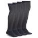 Athlemo 4 Pairs Bamboo Diabetic Socks for Women Circulatory No-Binding Over The Knee Seamless Toe Cushioned Sole Anti-Odor Moisture Wicking Black 9-11 Sock size 9-11 Womens shoe size 5-10 Black(4 Pairs)