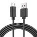 Rahhaze Replacement Micro USB Charging Cable Cord for Simple Human Mirror Compatible with Simplehuman Mirror 5 8 Round Lighted Makeup Mirror (5FT) Black