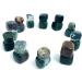 Natural Crystal Rough Natural Green Moss Agate Quartz Stone Cube Shape 15-22mm Crystal Tumbled Stone 10 pc PEIQIYIN - Buy Online on GoSupps.com