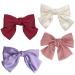 Hair clips with loop ripband bow large hair loops clip hair clips accessories bowknot hair accessories loop for women lady (4 pieces)