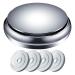 Fresh car air aromatherapy diffuser long-lasting air freshener based on an aluminum alloy with 4 pieces of solid fragrance pads silver