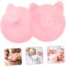 Minkissy Baby Mucus Removal Tool | 2-Piece Sputum Extractor for Toddlers | Silicone Burping Helper & Digestion Aid - Cartoon Pink 8.4x7.7cm - Buy Online on GoSupps.com