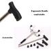 Walking Stick/Crutches Lightweight Stainless Steel Walking Sticks 9 Height Adjustable Levels for Elderly Men or Women with 4-Leg Silver Non-Slip Base max. Walker 120kg N Journey - Buy Online on GoSupps.com