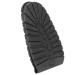 Diydeg Shoe Repair Replacement  Shoe Bottom Full Sole Repair Replacement  Anti-Slip Soft Flexible Wearable for Leather Shoes Sports Shoes Repairing Shoes(Black Forefoot)