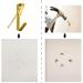 Picture Hanging Hooks  50 Pcs Heavy Duty 10-50 lbs Picture Hangers Hardware kit with Nails for Picture Frame  Canvas  Mirror Hanging Decoration 10-50LB GLD - Buy Online on GoSupps.com