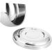 Angoily Stainless Steel Shaving Bowl with Bamboo Lid - Men's Shaving Soap Container & Foam Bowl - Buy Online on GoSupps.com