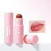 Plumping Lip Balm 4 Colors Hydrating Tinted Lip Balm Deep Nourishing Buildable Lipstick for Dry Cracked & Chapped Lips (Color 03)