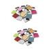 FOMIYES 112 Pcs Empty Eyeshadow Tin Pan Pans for Eyeshadow Makeup Plate Metal mediumx2pcs Silverx2pcs