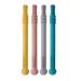 Hollow Teething Tubes for Babies 0-12 Months Silicone Baby Teething Toys Chewing Straw Toys for Baby Toddlers