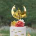 Eid Mubarak Cake Toppers Golden Acrylic Moon Cake Topper for Islamic Muslim Festival Kareem Ramadan Cupcake Decorations Supplies - Buy Online on GoSupps.com