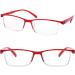 Buy LUFF 4Pcs Anti-Blue-Ray Reading Glasses - Portable Ultralight Readers 0.0X (Red) | Shop Internationally - Buy Online on GoSupps.com