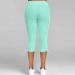 Haiorziyou Ladies Capri Pants - 3/4 Length Baggy Elastic Jogging Trousers Elegant Yoga & Aladin Style Casual Sweatpants in Green - Sizes up to 5XL - Buy Online on GoSupps.com