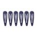 HD Novelty Hair Accessories Snap Hair Clips Bendies Sleepies 6Pcs 5CM Snap Hair Clips School Colours Hairclips Hair Accessories for Girls & Women (Navy)