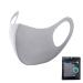 riou Face Mask with Motif Washable Reusable Cotton Breathable Mouth and Nose Protection Scarf for Women Men (Gray)