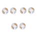 Healeved 6 Boxes Rivet Decoration Goldendoodle Accessories Gold Decor Diy Fingernail Patch Gold Trim Rhinestones Sequin Trim Metal Rivet Gold Circle Star Triangle Sequins Orange 3d