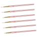 FRCOLOR Set of 6 Drawing Pens for Nail Art Pens for Drawing Nails Nail Art Pens Nail Gel Polish Manicure Drawing Tool Nail Brush Pen Rose Gold Pen Painting Supplies Brush