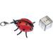 Handmade Ladybug Beetle Charm Zipper Pull | Red Rubber Fashion Jewelry | Silver-Plated Chain Pendant & Bracelet Trailer - Buy Online on GoSupps.com
