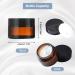 Jinsion 10 Pack Amber Cream Containers - 20ml Glass Ointment Jars with Lids for Cosmetics Lotions Powders & Mini Candles - Ideal for Travel & DIY Projects - Buy Online on GoSupps.com