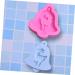 HAPINARY DIY Reindeer Candy Mold Chocolate Candy Molds Xmas Candy Cakesicles Mold Candles for Cake Christmas Candle Moulds Christmas Chocolate Molds Chocolate Silicone Molds 3D Gift Soap Violet 9.00X9.00X2.70CM - Buy Online on GoSupps.com
