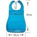 Yygmss Waterproof Silicone Bibs for Adults - Washable & Easy to Clean with Collection Container | Extra Long Blue Design - Buy Online on GoSupps.com