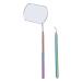 EVSCAN Eyelash Extension Tweezers Set - Stainless Steel Ranked Handle Portable & Colorful with Glass Mirror - Ideal for Professional & Home Use - Buy Online on GoSupps.com