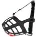 HUNTER ALBURY dog muzzle with removable poison bait protection 4 black