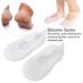 Silicone Protective Socks - Foot Care Tool for Cracked Feet | Anti-Cracks Silicone Socks (L-White) - Shop Internationally! - Buy Online on GoSupps.com
