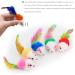 Neikafan Dofu 20 Pcs Furry Mouse Cat Toys Interactive Cat Toys Mouse Rattle Mice for Cat Animals Hunter Toy with Feather Tail for Cats Kittens Play Kick Bite Chew( Assorted Color ) - Buy Online on GoSupps.com