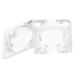 Milisten Glass Jar Candy Jar Decor Nail Art Accessories Nail Dish for Acrylic Nails Nail Cups Nail Dish with Lid Nail Art Liquid Holder Nail Art Dish Dappen Dish Castor Glass Heart-shaped 1