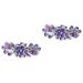 minkissy the hairpin rhinestone clip hair holder metal hair clips for women hair barrettes for women crystal hair barrettes purple hair barrettes alloy the flowers ponytail Flowers