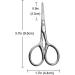 1 Pack Round Tip Nose Hair Scissors Stainless Steel Safe Round Head Small Scissors Beard Eyebrow Facial Baby Dog Hair Cut Trimming Men and Women - Buy Online on GoSupps.com
