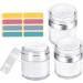 Haomeeduo 3 STK 50ml Airless Pump Dispenser - Refillable Lotion & Cream Jar for Travel | Moisturizer Cosmetic Container with Stickers - Buy Online on GoSupps.com