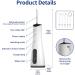 Portable Electric Water Dental Flosser - Rechargeable Cordless Oral Irrigator with Patent Pump | Travel-Friendly Teeth Cleaning - Buy Online on GoSupps.com