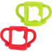 ibasenice 6 Pcs Silicone Bottle Handle Newborn Bottle Handle Newborn Bottle Grip Bottle Handles Milk Bottle Handles Milk Bottle Accessories Silicone Soft Wide Mouth 13.00X7.00X6.50CMx3pcs Assorted Colorx3pcs - Buy Online on GoSupps.com