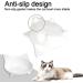 Non Slip Cat Food Bowl - Stress Relief for Whisker Fatigue - Wide Shallow Design - Safe Food-grade Material - Black+White - Buy Online on GoSupps.com