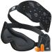 iiizi Sleep mask for Women Men 3D Eye mask for Sleeping Blindfold for Travel Yoga nap Black 5g-black 1-PACK