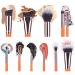 15 Pc Multifunctional Makeup Brush Set - Portable Tools for Face & Eye Makeup - Perfect for All Skin Tones - Buy Online on GoSupps.com