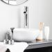 AMOYER SHIAL READ Aluminum Alloy Shaving Stand for Men - Stylish Bathroom Metal Grooming Holder - Buy Online on GoSupps.com