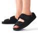 CYN Diabetic Orthopedic Men's Slipper Diabetic Shoes Spring Summer Comfortable Breathable Orthopedics Diabetes Rubber with Adjustable Closure for Man-Black_7US/25.5cm Black 7US/25.5cm