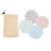 FRCOLOR Set of 4 make-up cleaners eye make-up pads make-up remover pads wet wipes make-up removal pads facial cleansing pad powder puff print make-up remover pad 8.00X8.00X0.20CM As Shown