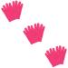 FRCOLOR 3 Pairs of Moisturising Night Gloves Spa Gloves for Dry Hands Salon Accessories Exfoliating Smooth Gloves Moisturising Gloves for Women