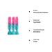 Buy Showjarlly Kanecalon Ombre Jumbo Braid Hair Extensions - 24 Kanecalon Braids in Peach/Marine Blue (3 Pack) for Stunning Hairstyles - Buy Online on GoSupps.com