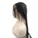 Xingyu Natural Braided Wigs with Baby Hair Black Color Synthetic Lace Front Wigs for Women Double Braids Heat Resistant Natural Hairline Drag Queen Wig 24 "