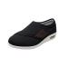 Swollen Feet Diabetic Edema Boots Slippers Elderly Men Diabetic Walking Swollen Feet Shoe with Adjustable Straps Wide Walking Shoes for Elderly Foot Pain Relief (Color : Black Size : 12)