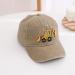 Cute Embroidery Excavator Kids Baseball Cap | Adjustable Cotton Vintage Cowboy Hat for Boys Girls (Ages 2-8) - Khaki - Buy Online on GoSupps.com