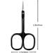 Professional Cuticle Scissors - Extra Fine Curved Tip for Eyebrows Eyelashes & Nails | Durable Black Grooming Tool for Men & Women - Buy Online on GoSupps.com