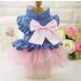 ZoonPark Puppy Dog Pet Clothes Pet Dog BOW Denim Dress Tutu Skirt Summer Clothes for Small Dog Cat Puppy (S Pink Skirt) - Buy Online on GoSupps.com