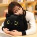eamve 40cm Black Cat Plush Toys Black Cat Stuffed Animal Toy Soft Cat Plushies Doll Cute Cat Shape Design Plush Pillow/Throw Pillow for Kids Birthday Gift Christmas Home Decoration Doll - Buy Online on GoSupps.com