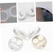 Homsfou 3 STK Rabbit Contact Lens Case Holder - Travel Set with Marbling Design | International Shipping Available - Buy Online on GoSupps.com